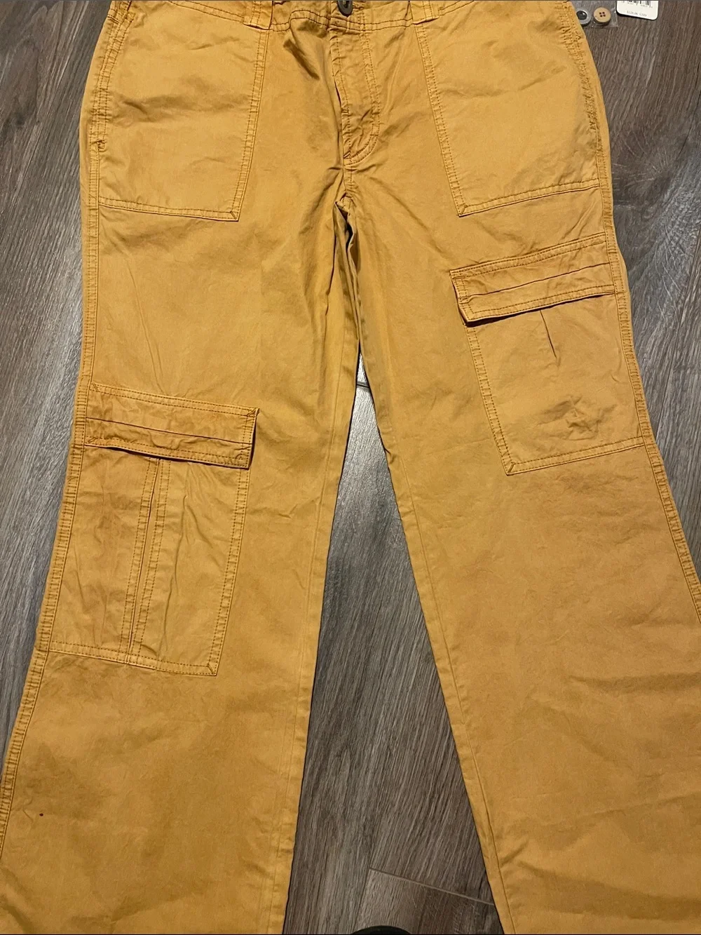 Free People women’s Cargo Pants in Mustard